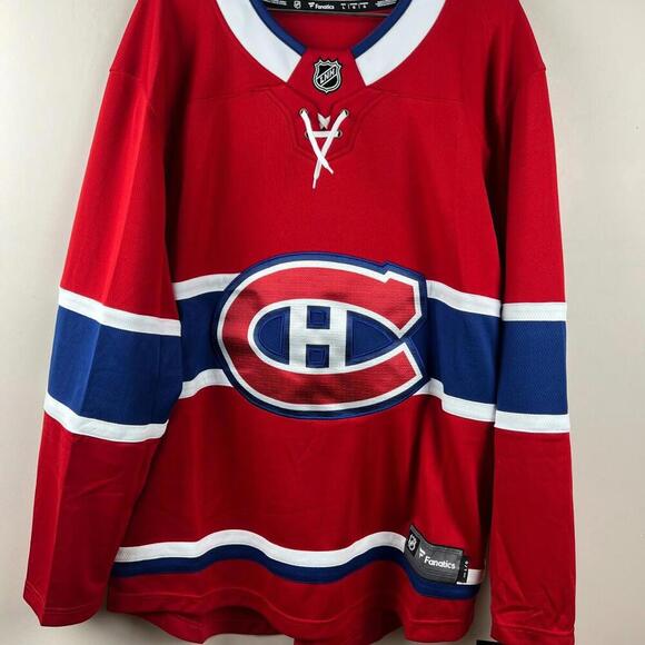 Montreal Canadiens Fanatics Breakaway Jersey Men’s L 2025 Blank Home NHL Red - Picture 1 of 8